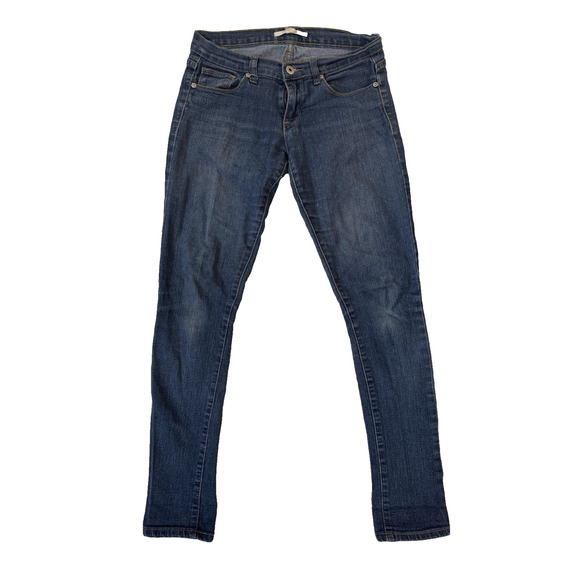 21 Denim Jeans Womens 27 Blue Mid Rise Skinny Stretch Casual Classic Style Pants - Picture 1 of 5